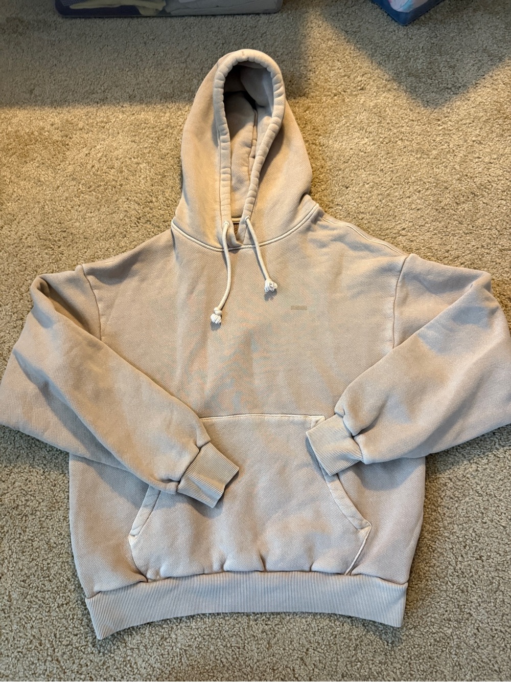 Gymshark Men's Hoodie in Light Beige